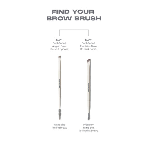 M402 Dual-Ended Precision Brow Brush & Comb